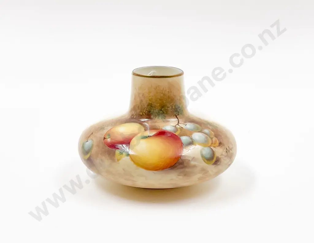 Royal Worcester Squat Circular Posy Vase Image 1++