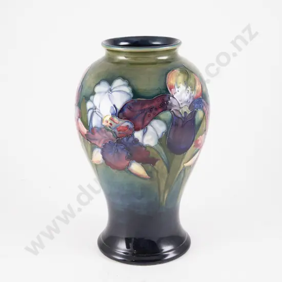 Moorcroft Orchid Pattern Baluster Vase 23cm H