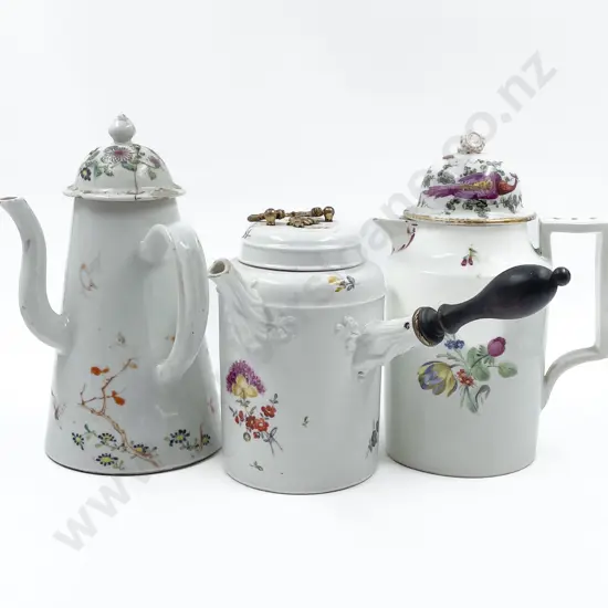 Late C18th Meissen Chocolate Pot