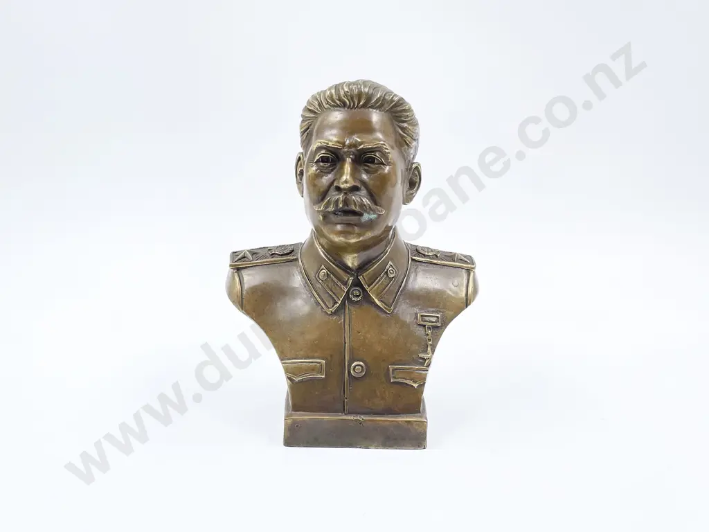 Cast Brass Bust of Stalin Image 1++