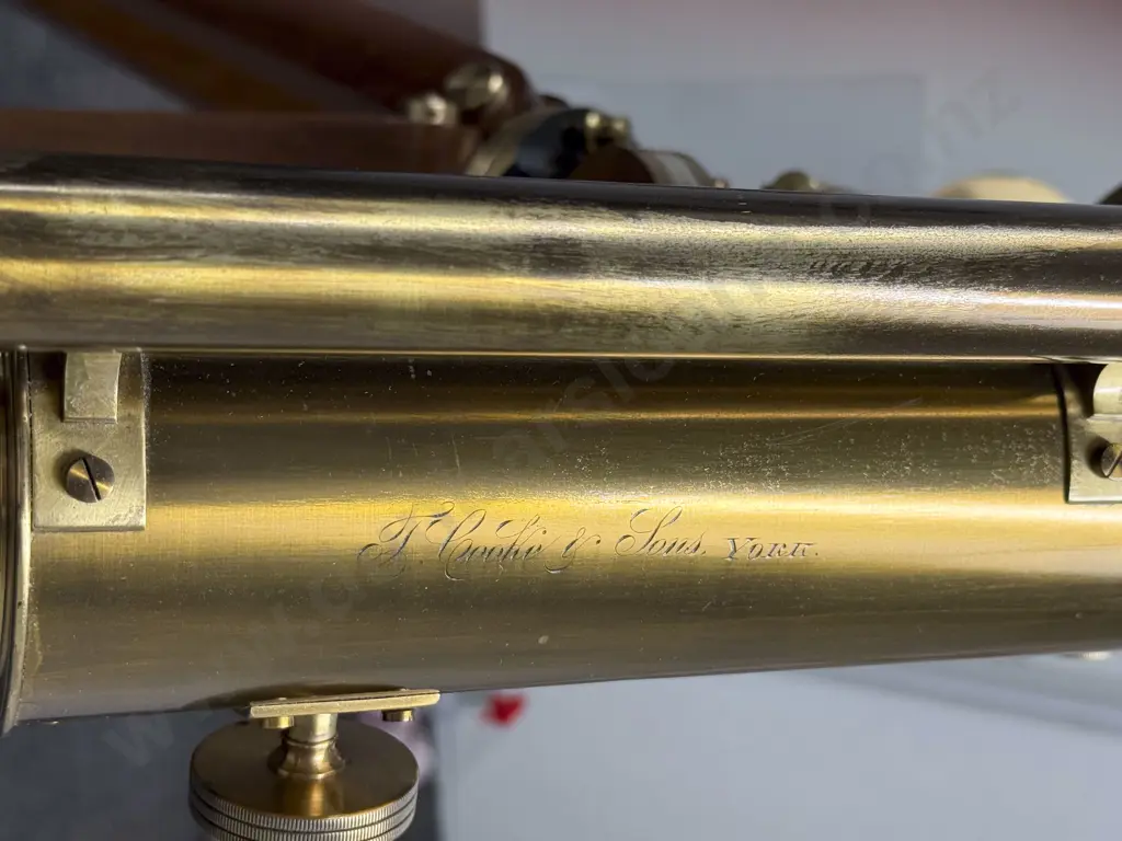 A Rare Victorian (c1859) 3.5 Inch Refracting Telescope by Thomas Cooke of York Image 1++
