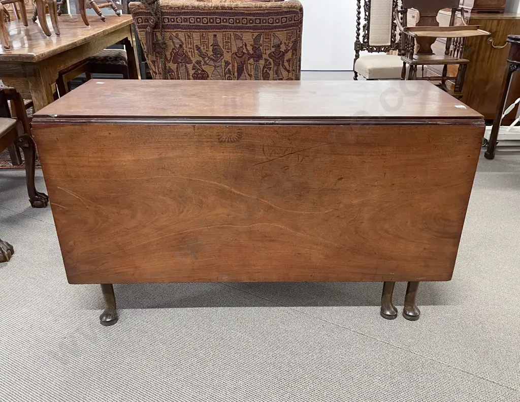 Geo III Mahogany Dropleaf Dining Table Image 1++