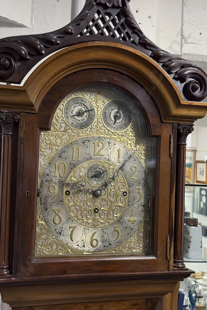 Mahogany Cased Regulator Longcase Clock Stamped Whittington St Michael Westminster Image 1++