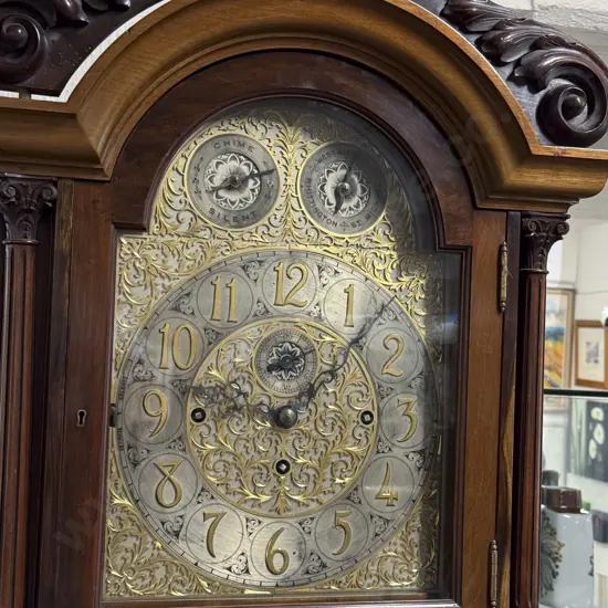 Mahogany Cased Regulator Longcase Clock Stamped Whittington St Michael Westminster