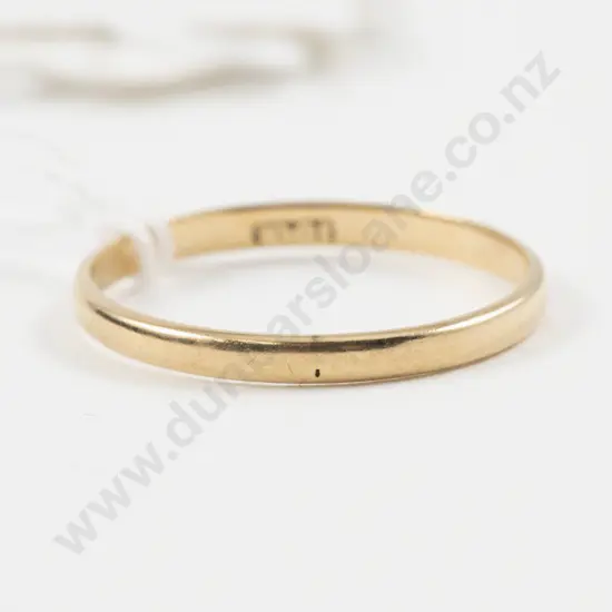 18ct Plain Wedding Band