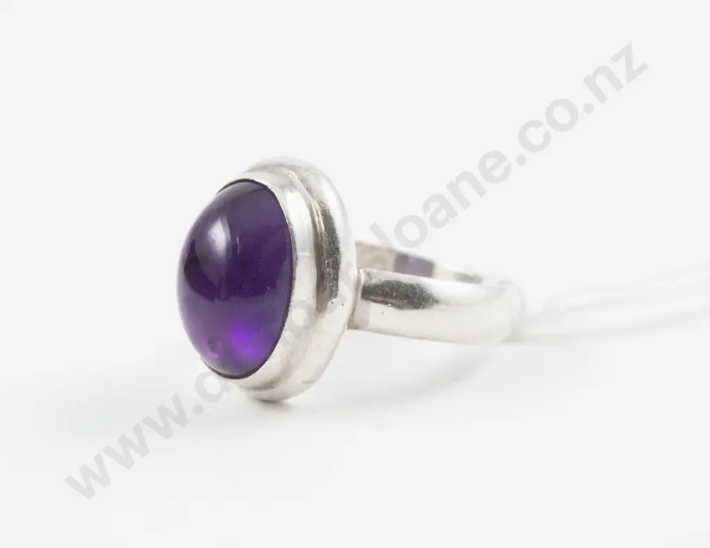 S/S Single Amethyst Dress Ring Image 1++