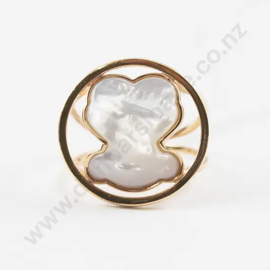 Tous Vermeil .925 Silver MOP Dress Ring