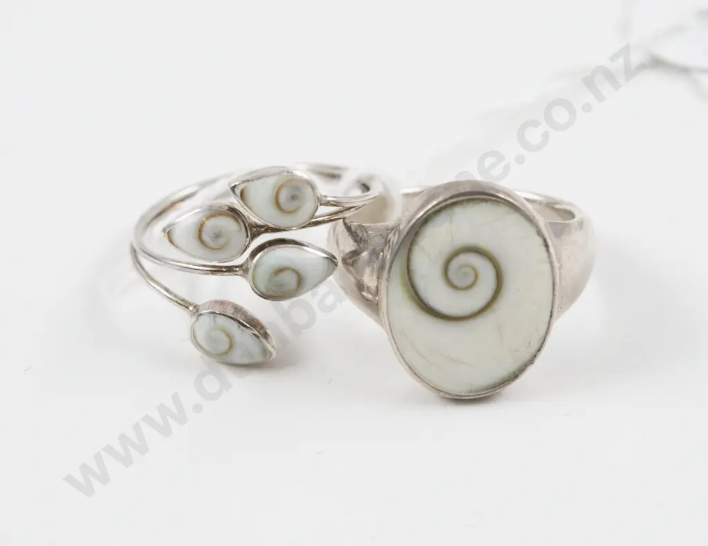 Two S/S Cat Eye Dress Rings Image 1++