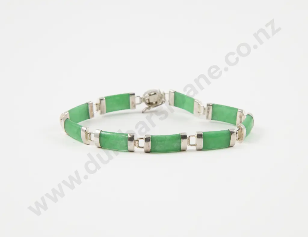 S/S Jade Bracelet Image 1++
