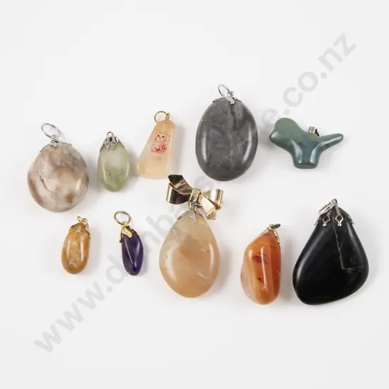 Collection of Various Agate Pendants