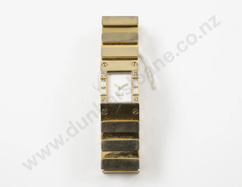 Dolce and Gabbana Kilt Quartz Ladies Stainless Steel Wrist Watch Image 1++