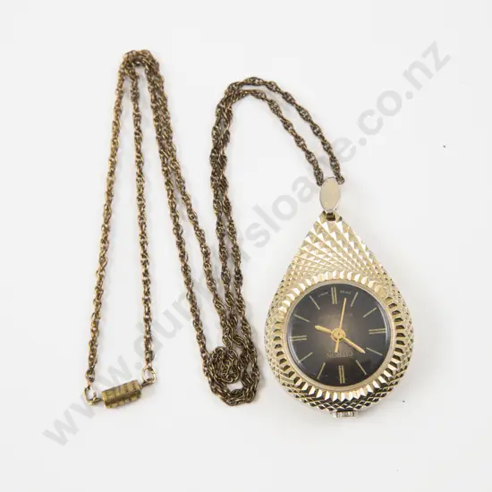 Vintage Citron Manual Wind Pendant Watch on Chain
