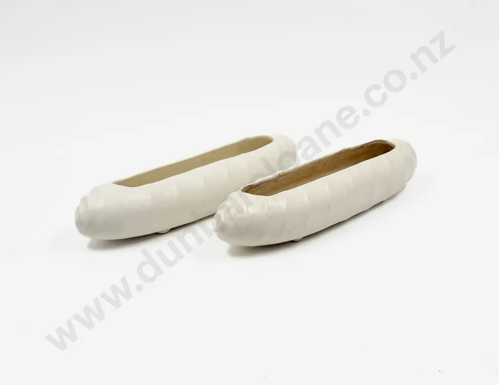 Pair of Crown Lynn Flower Troughs Image 1++