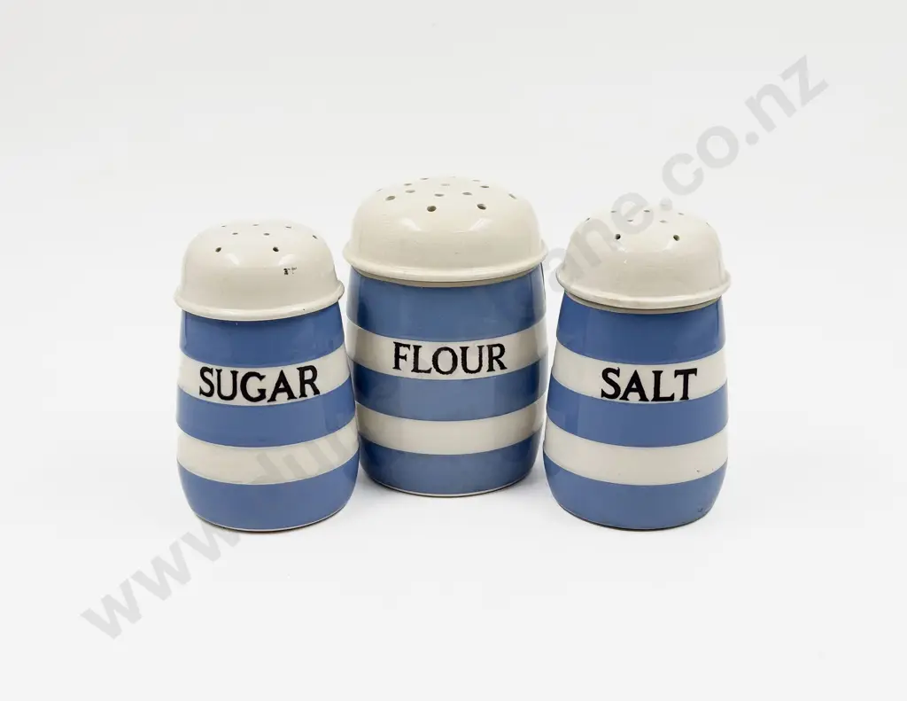 T G Green Cornishware - Three Assorted Casters Image 1++