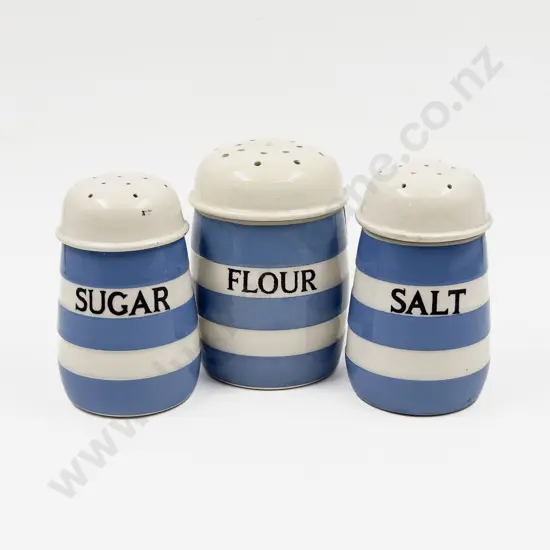 T G Green Cornishware - Three Assorted Casters