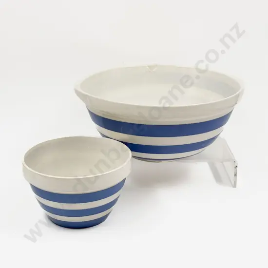T G Green Cornishware - Two Mixing Bowls