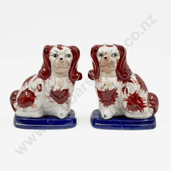 Pair of Staffordshire Mantle Dogs (faults)
