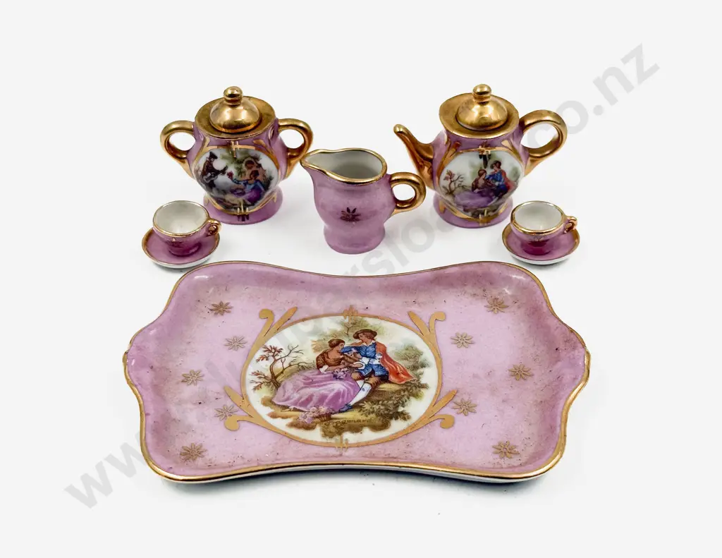 Limoges Miniature Tea Set Image 1++