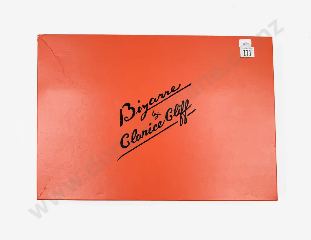 Wedgwood "Bizarre" by Clarice Cliff Set of Four Octagonal Plates in Original Presentation Box Image 1++