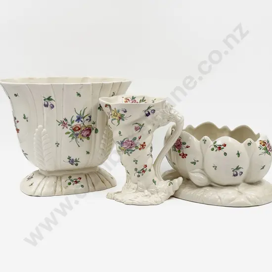 Three Clarice Cliff Floral Decorated Vases