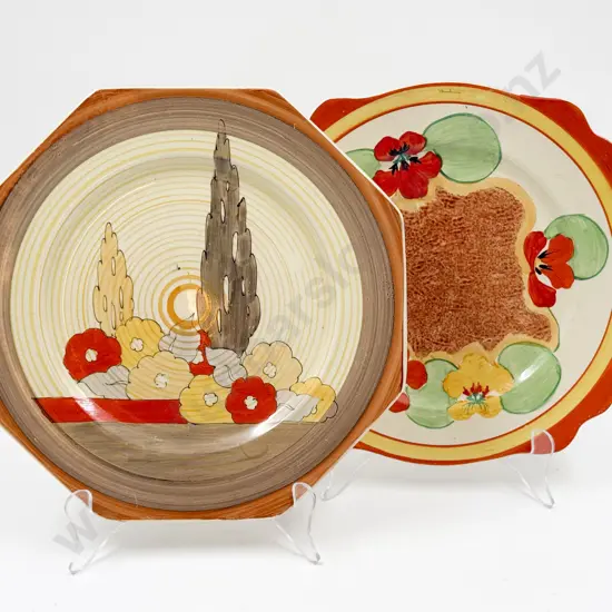 Two Clarice Cliff Plates