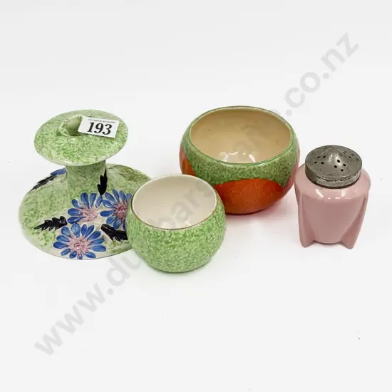 Four Pieces of Clarice Cliff