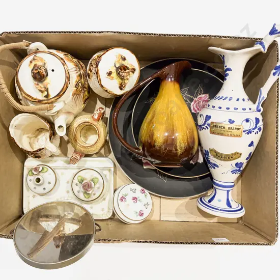 Box Qty of Assorted Floral Decorated China etc