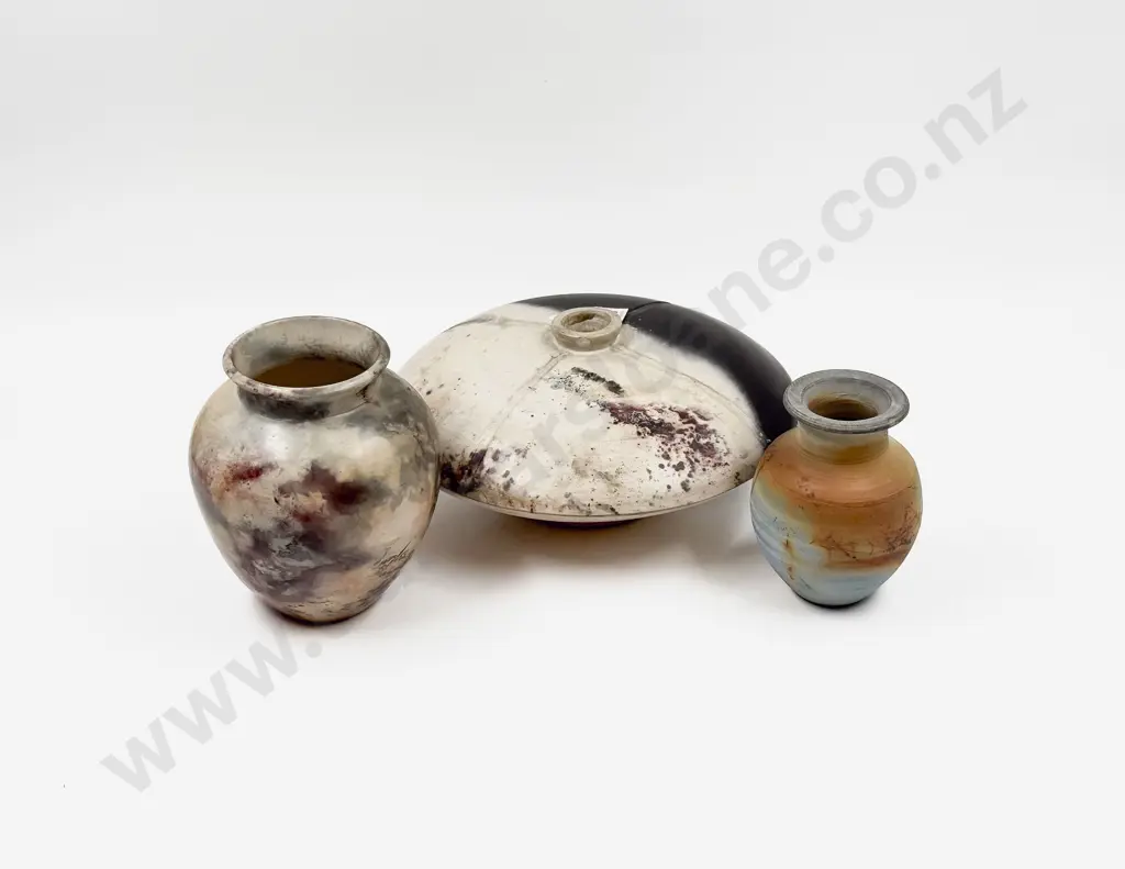 Norma Nell Pottery Vase & Two Others Image 1++