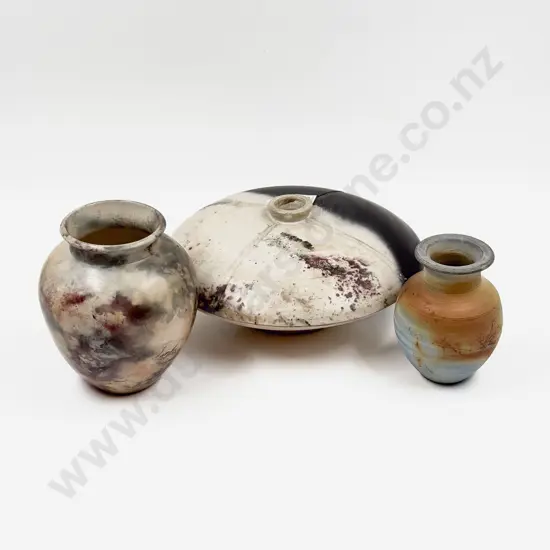 Norma Nell Pottery Vase & Two Others