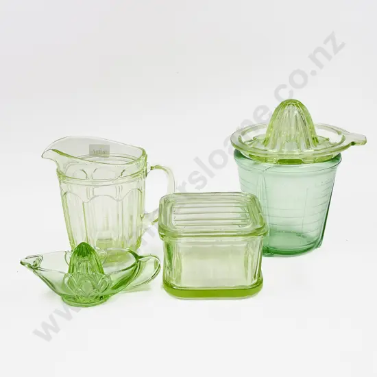Five Pieces of Pressed Glass Kitchenalia