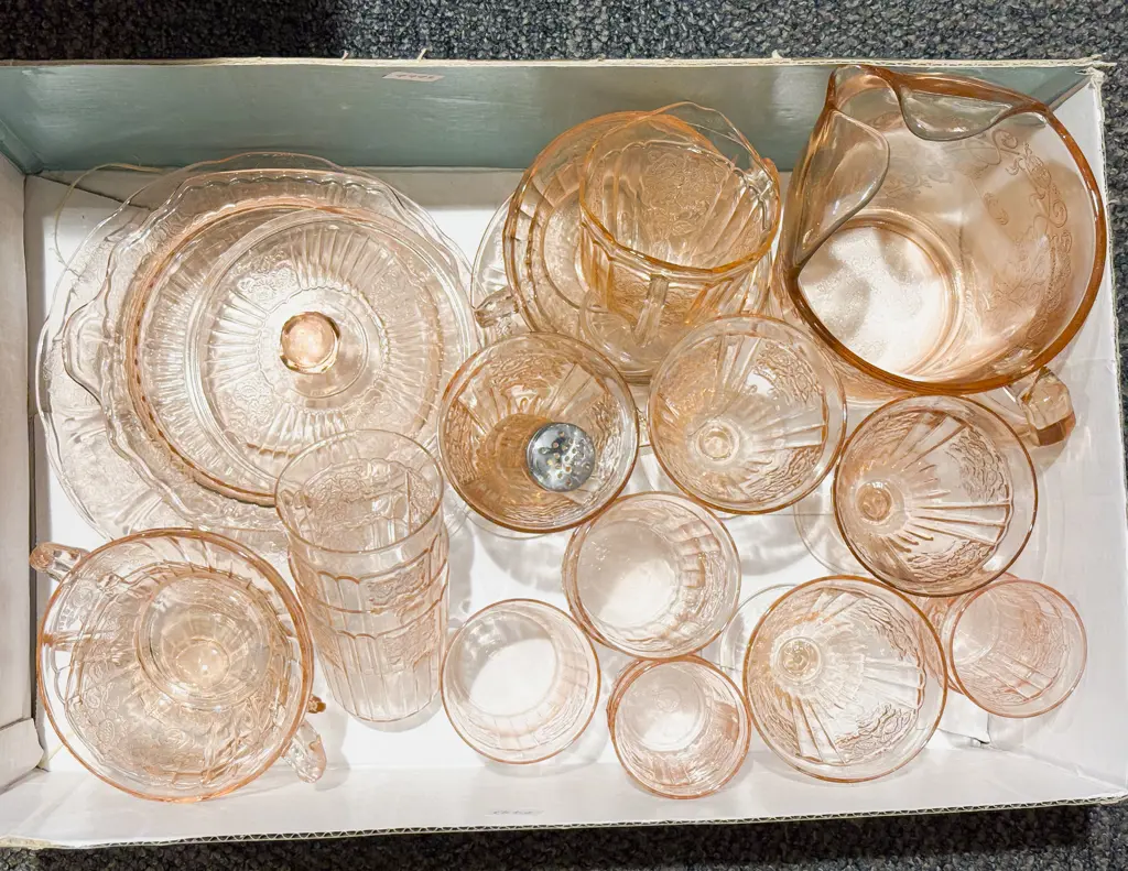 Quantity of Assorted Pressed Glass Image 1++