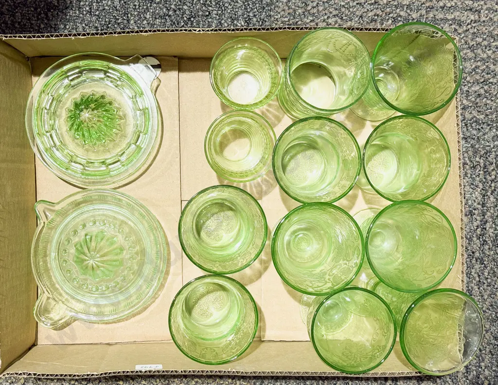 Quantity of Assorted Pressed Glass Image 1++