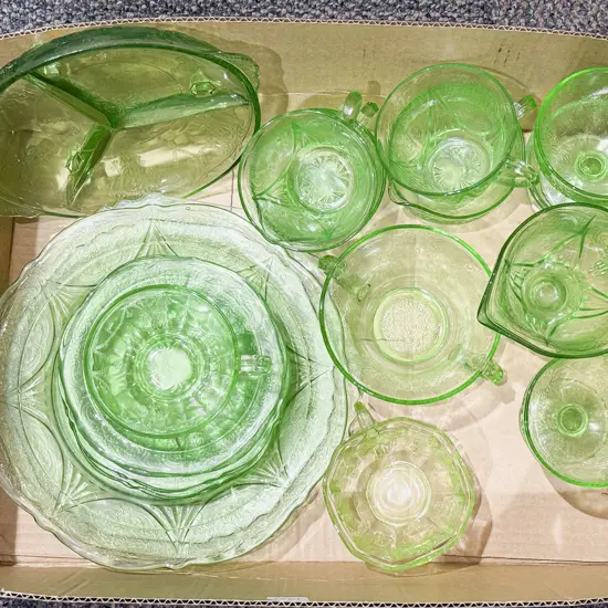 Quantity of Assorted Pressed Glass