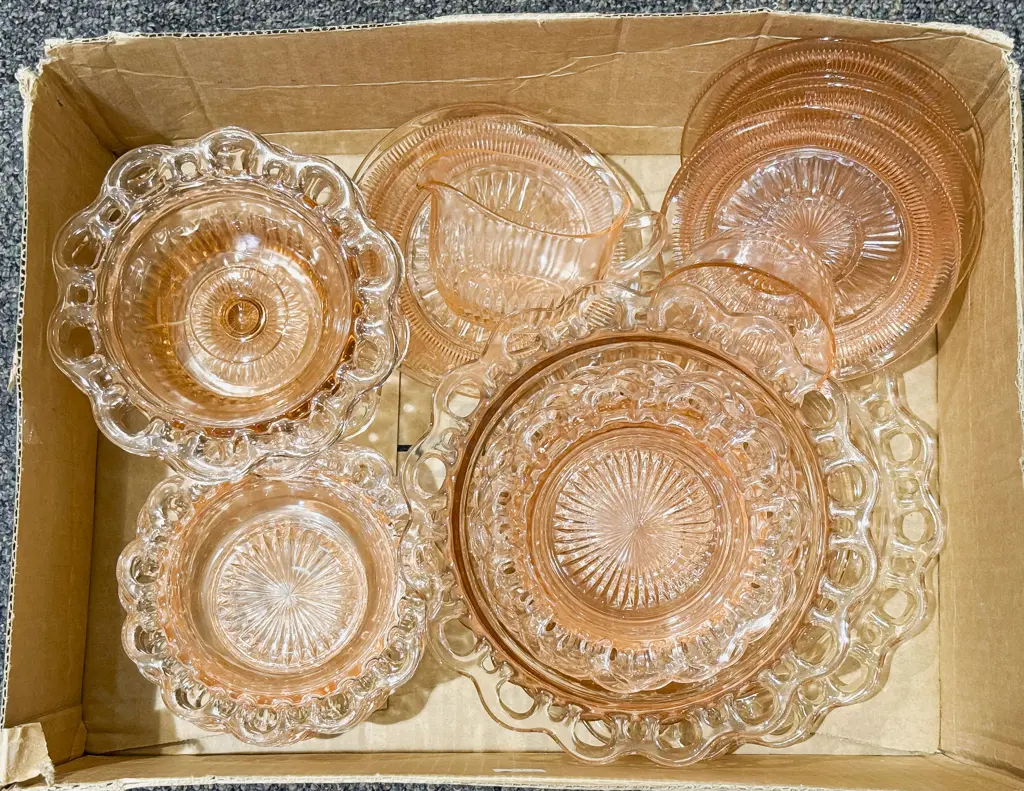 Quantity of Assorted Pressed Glass Image 1++