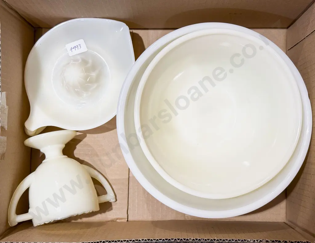 Small Qty of Assorted Opaque Glass Image 1++