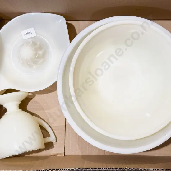 Small Qty of Assorted Opaque Glass