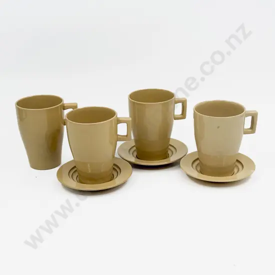 Four Bournevita by Wedgwood Cups & Three Saucers