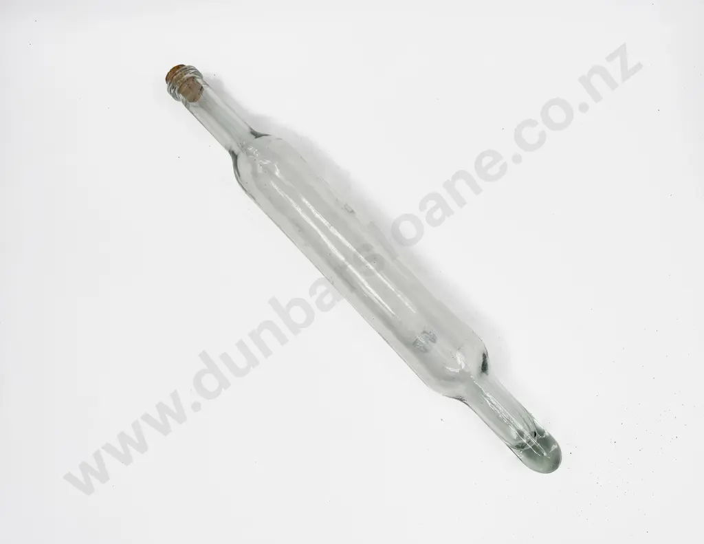 Vintage Glass Rolling Pin with Cork Stopper Image 1++