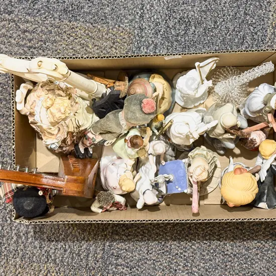 Box Quantity of Assorted China Figures etc