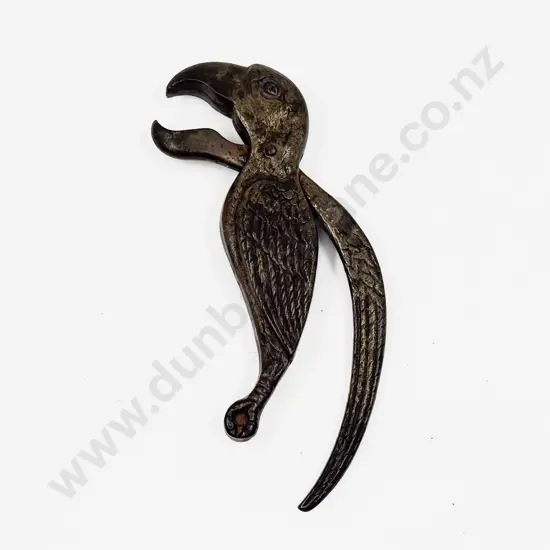 Vintage Parrot Form Nut Cracker