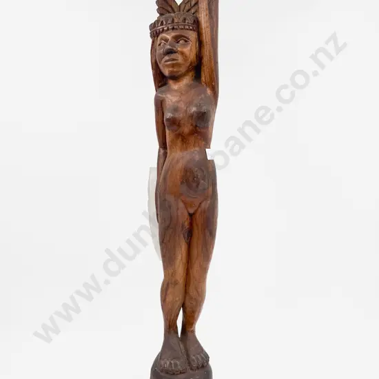 Contemporary 1970's Tongan Carved Figure