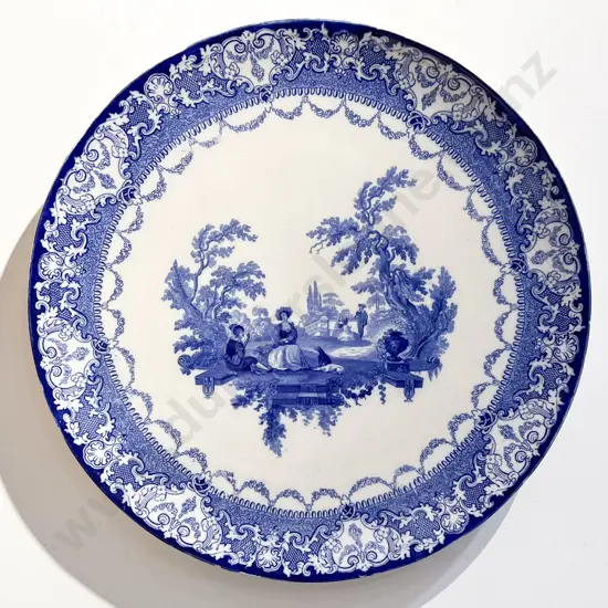 Busleum Doulton "Watteau" Blue & White Charger