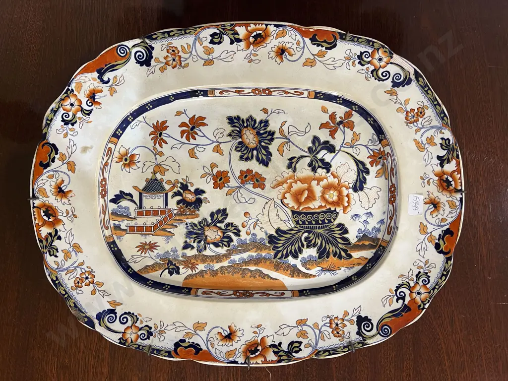 Minton Amherst Imari Pattern Wall Hanging Ashet Image 1++