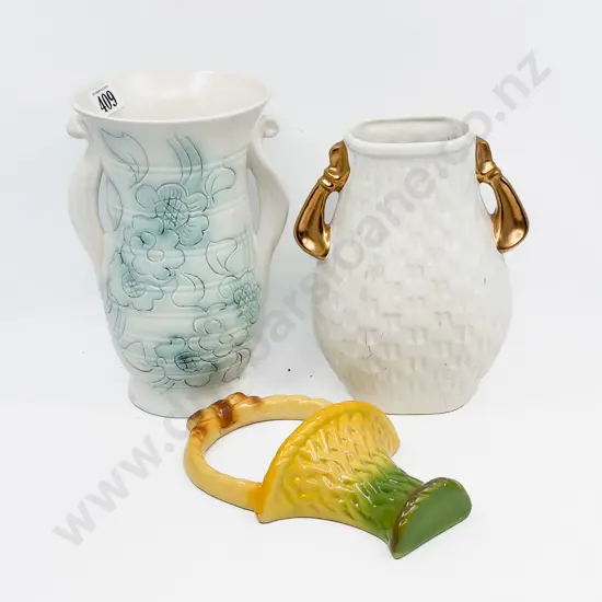 Shorter & Sons Vase together with Wall Pocket & Other Vase