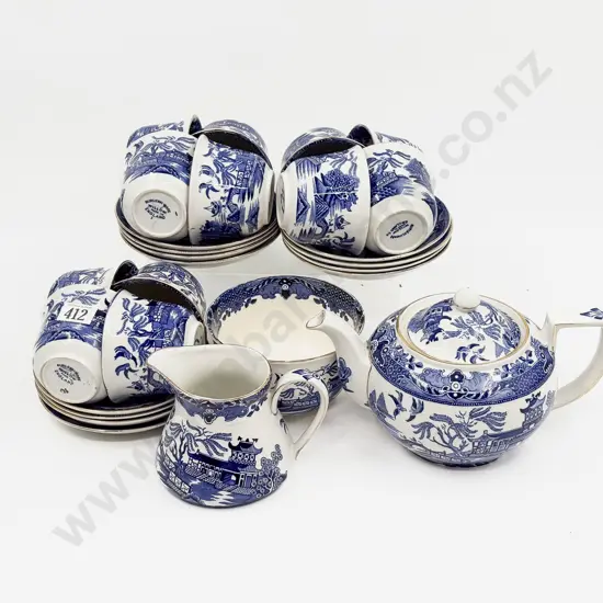Willow Pattern Associated Tea Set