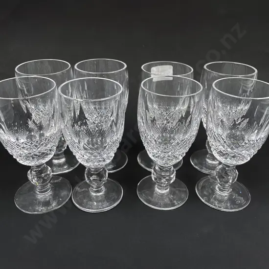 Set of Eight Waterford Crystal Liqueur Glasses