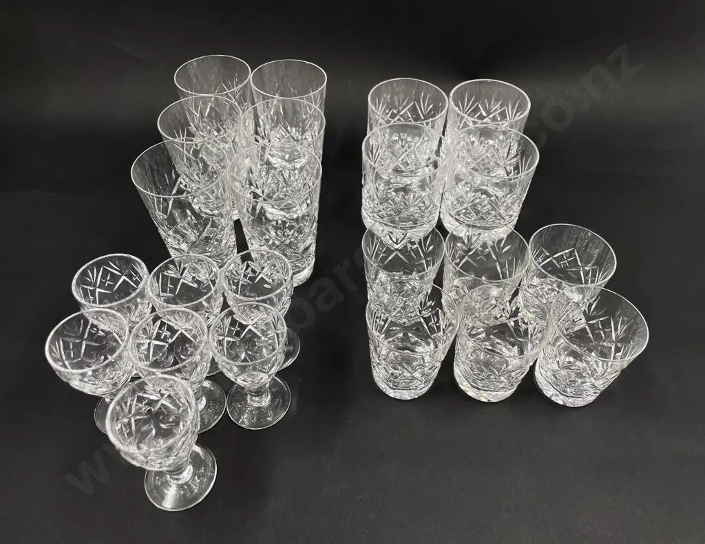 Qty of Assorted Webb Corbett Tumblers & Liqueur Glasses etc Image 1++