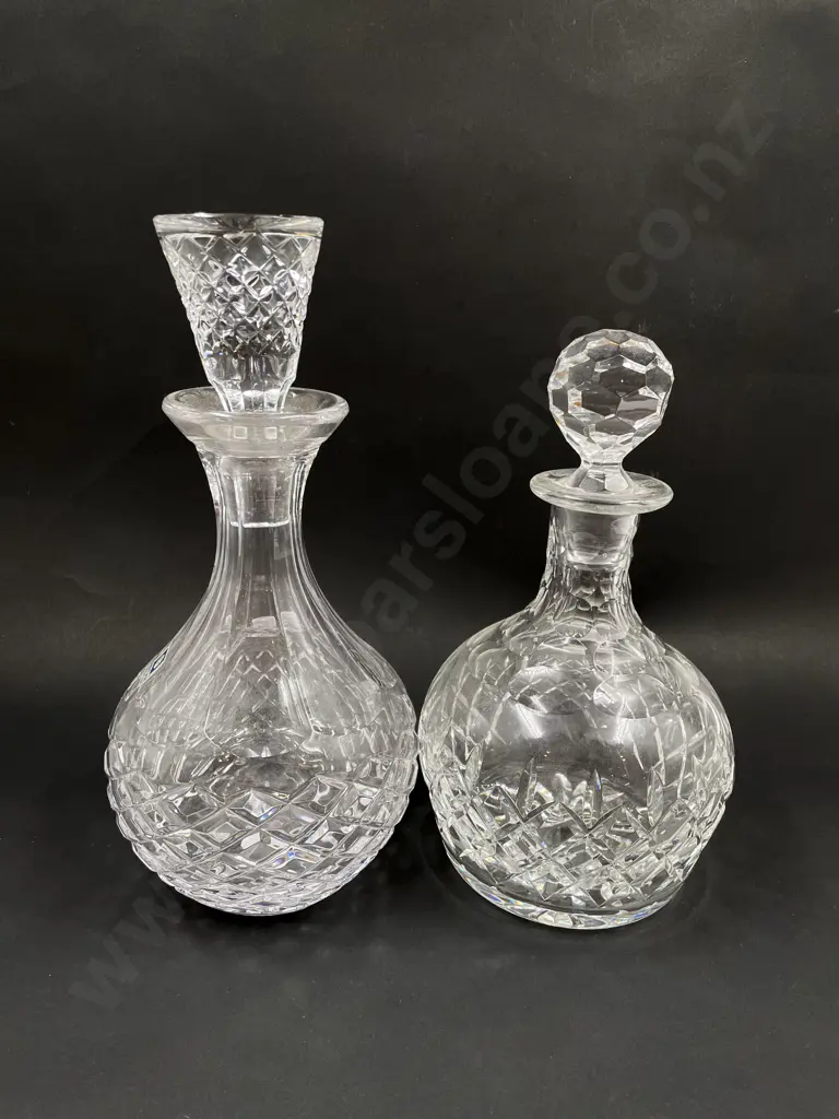 Two Assorted Crystal Decanters Image 1++