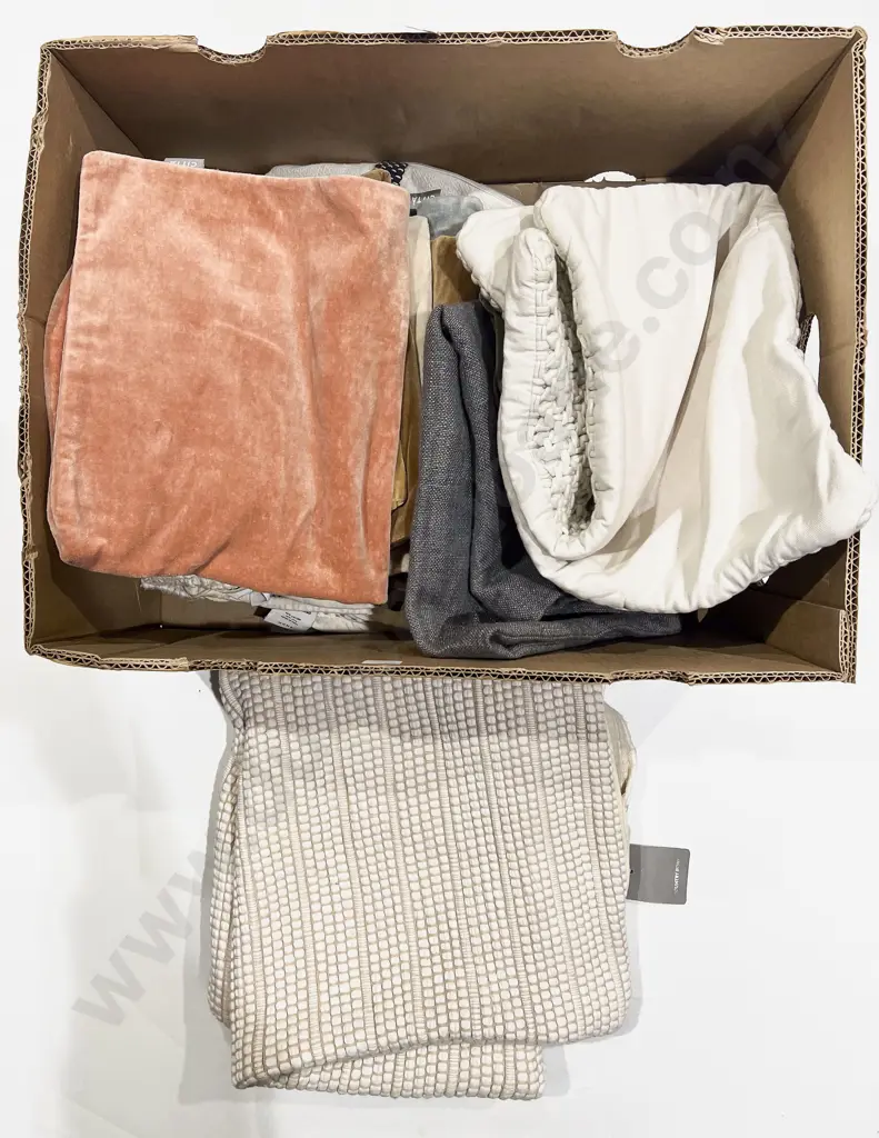 Box Qty of Assorted Cushion Covers etc Image 1++