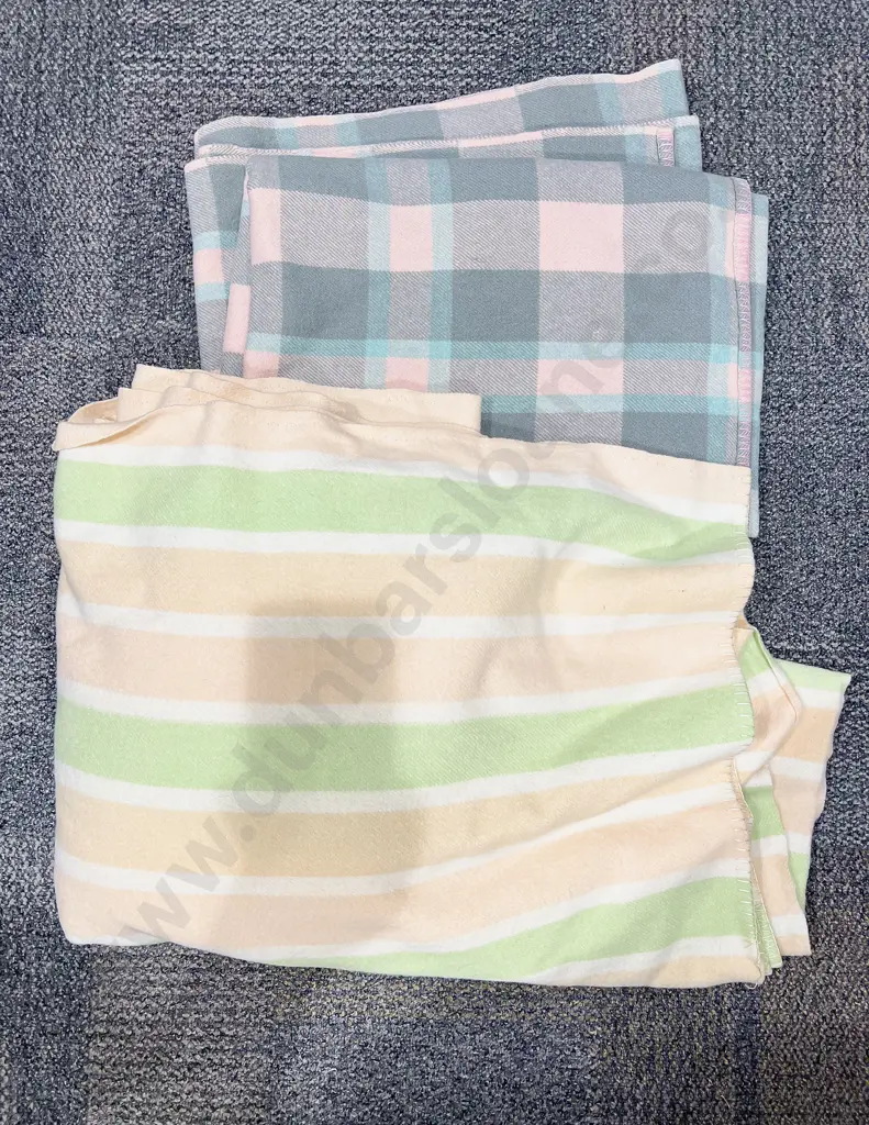 Box of Assorted Woollen Blankets Image 1++